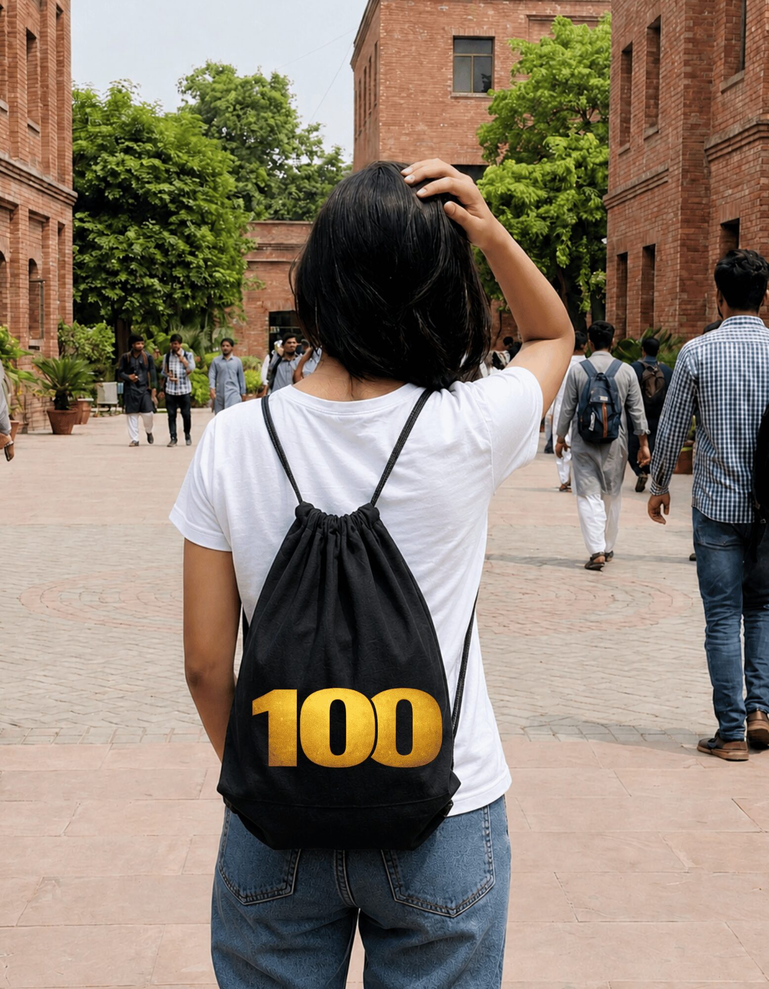 100 — Limitless Mindset Drawstring Bag
