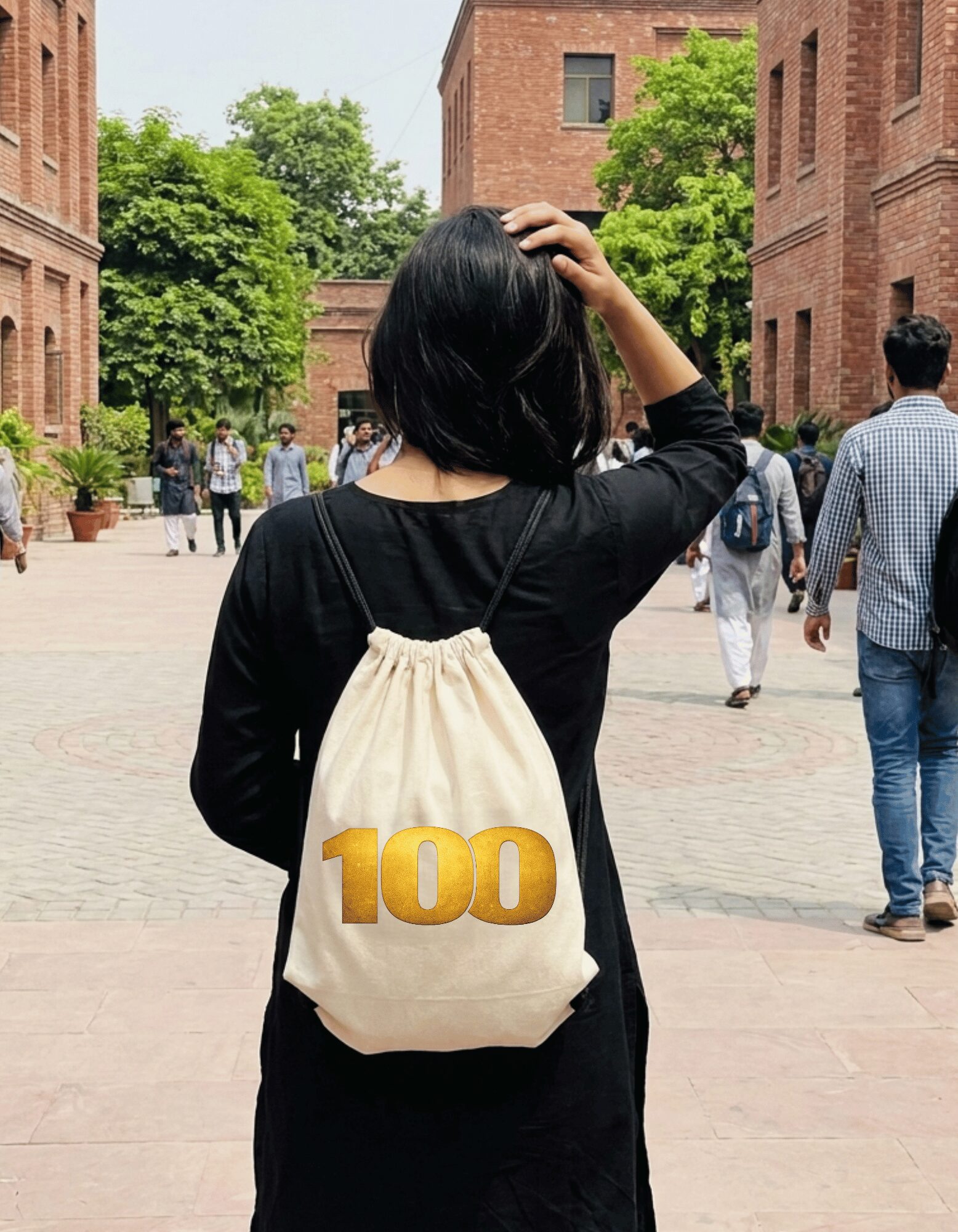 100 — Limitless Mindset Drawstring Bag