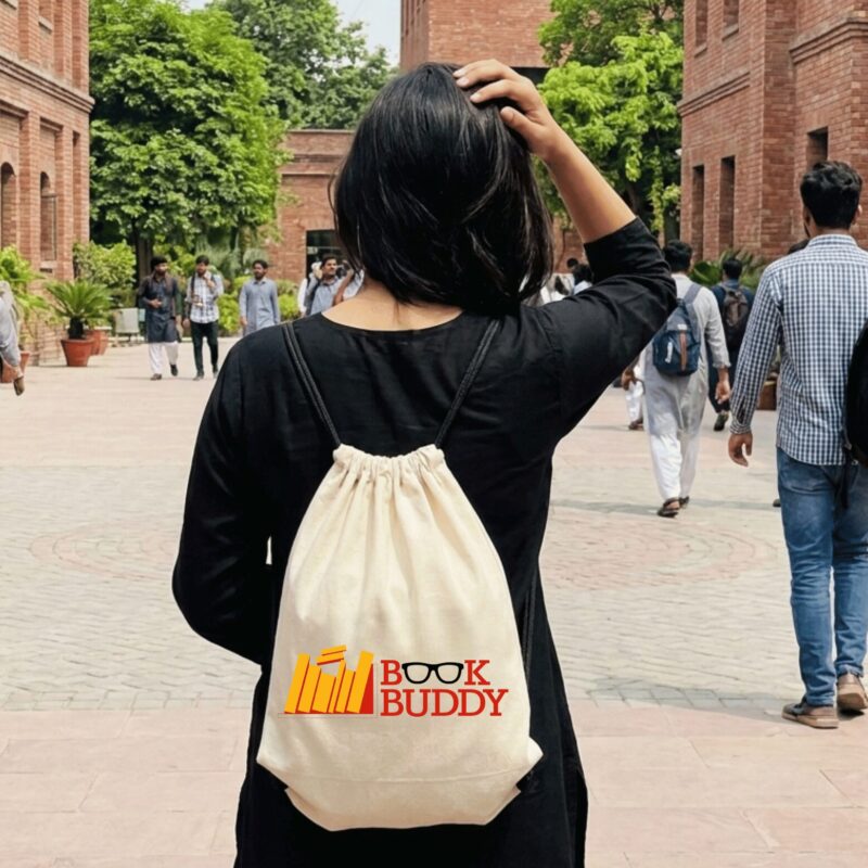 BookBuddy — Intellectual Identity Drawstring Bag