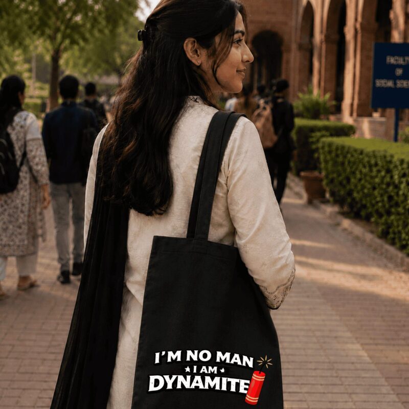 I’m No Man, I’m Dynamite — Explosive Identity Bag I’m No Man, I’m Dynamite — Explosive Identity Bag