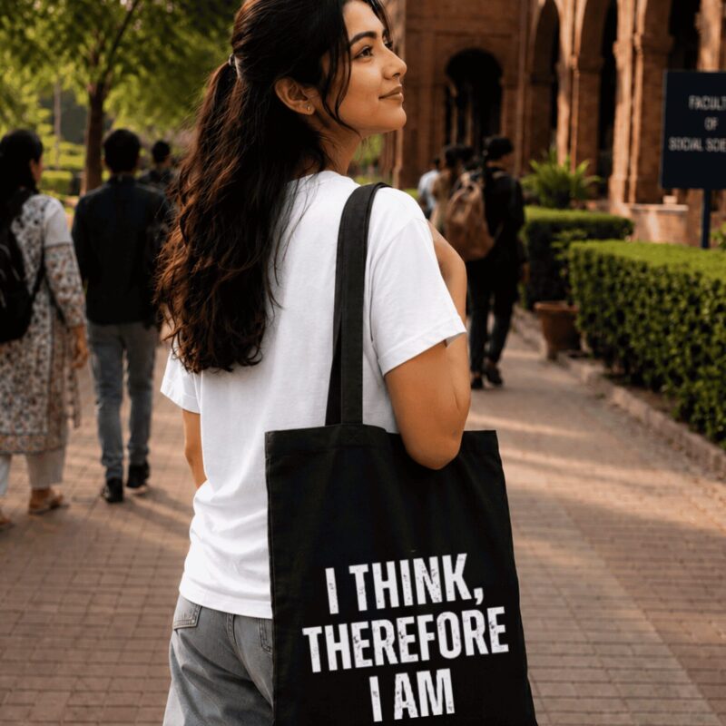 I Think, Therefore I Am — Conscious Existence Bag I Think, Therefore I Am — Conscious Existence Bag
