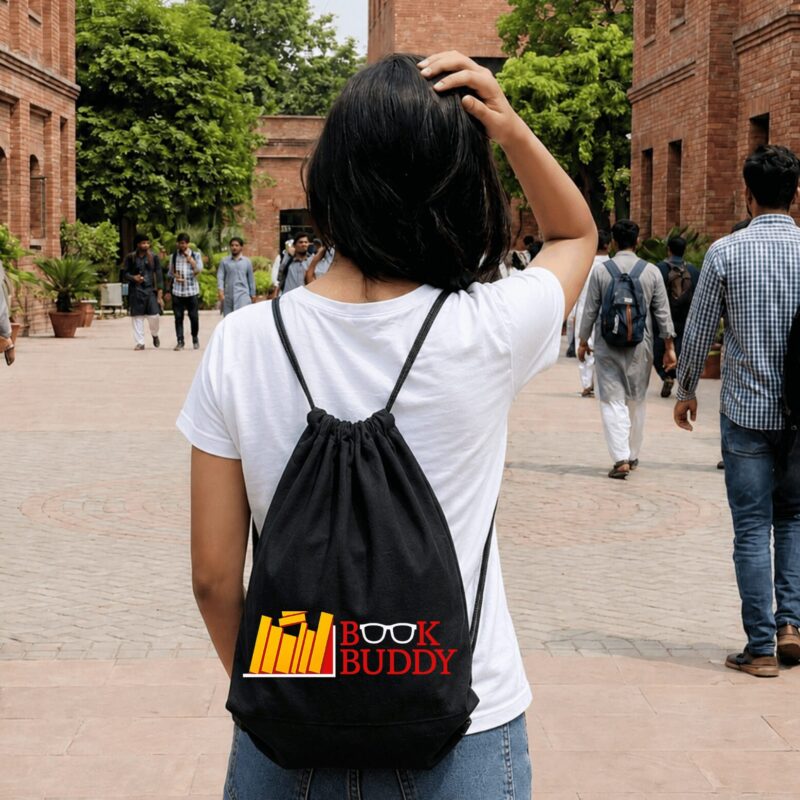 BookBuddy — Intellectual Identity Drawstring Bag