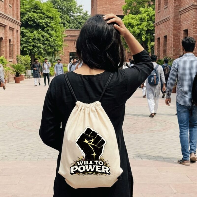 Will to Power — Self-Mastery Drawstring Bag